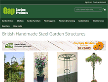 Tablet Screenshot of gapgardenproducts.com